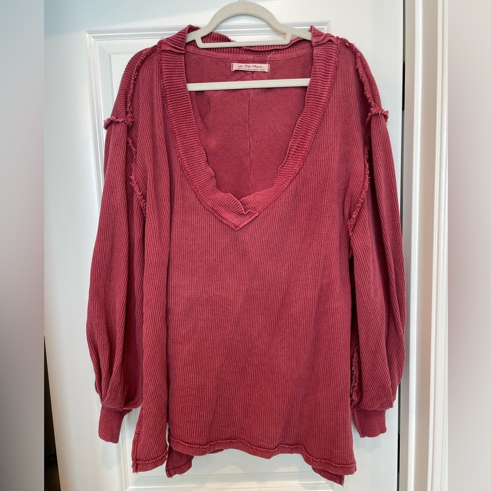 COPY - Free People Asher Thermal knit v- neck top